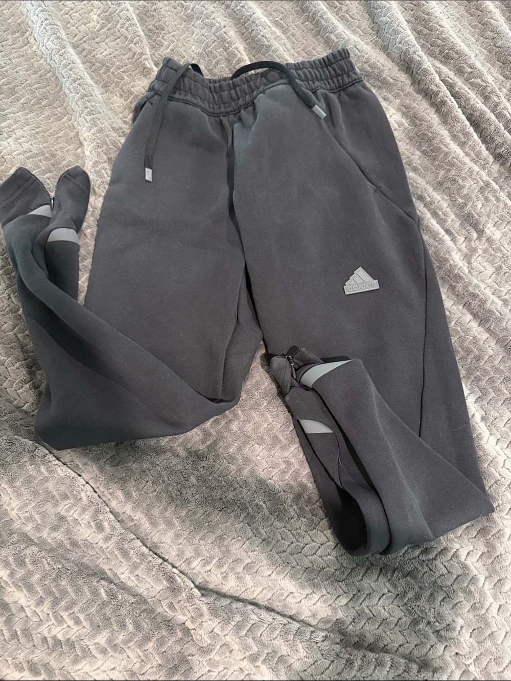adidas Kids Black Jogger Sweatpants with Logo